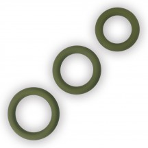 Набор из 3 эрекционных колец Power Plus Soft Silicone Snug Ring зеленые